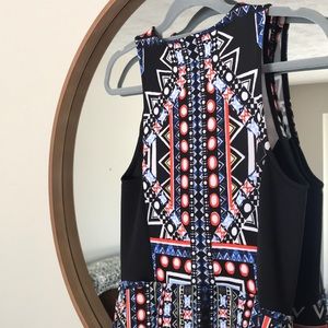 Mossimo Zipper-Front Fit And Flare Dress Size M